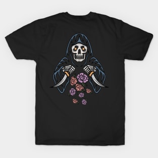 Knife and skull T-Shirt